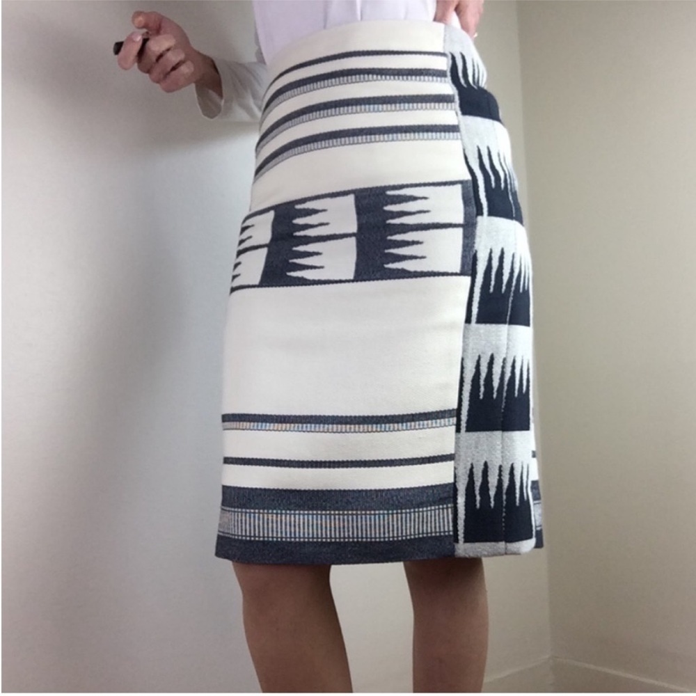 RARE J.Crew Collection Aztec southwestern Blanket Pencil Skirt